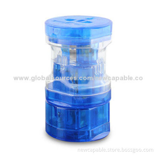 4-in-1 Universal Adapter, that Can be Superposed, Made of ABS